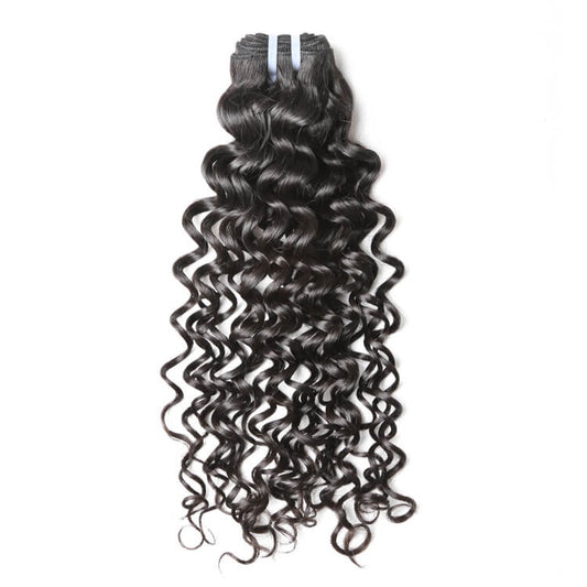 One Donor Jerry Curl 3 Bundle Deal With 4×4 HD Lace Closure
