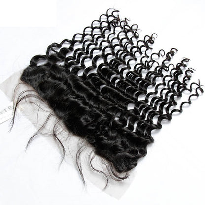 13×4 Lace Frontal Transparent Lace Deep Wave