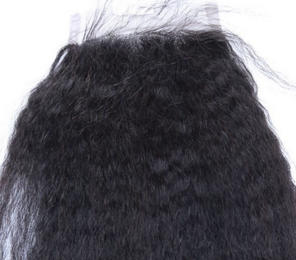 4×4 Swiss lace Kinky Straight Lace Closure