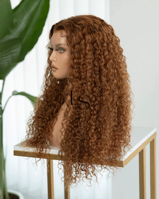 Chimamanda - Curly ginger glueless wig