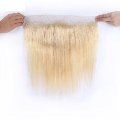 13x4 Premium Quality 613 Blonde Straight Lace Frontal